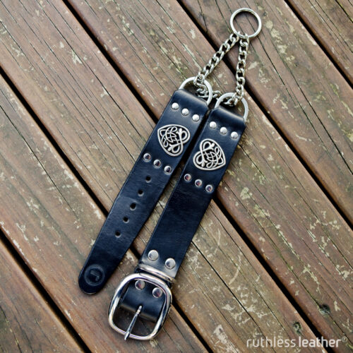 ruthless leather sweetheart martingale