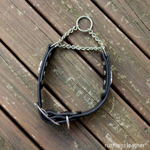 ruthless leather sweetheart martingale
