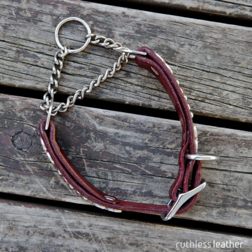 ruthless leather heart throb martingale