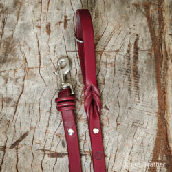 ruthless leather standard leash (k)